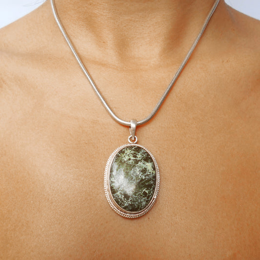 Forest Serpentine Pendant | 925 Sterling Silver