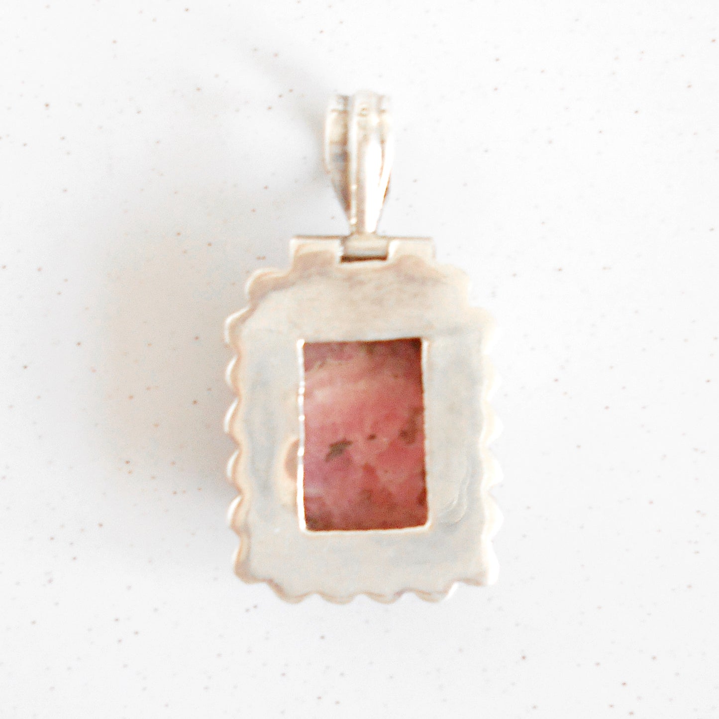 Banded Rhodochrosite Pendant | 925 Sterling Silver