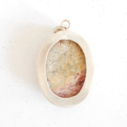 Earthy Jasper Oval Pendant | 925 Sterling Silver