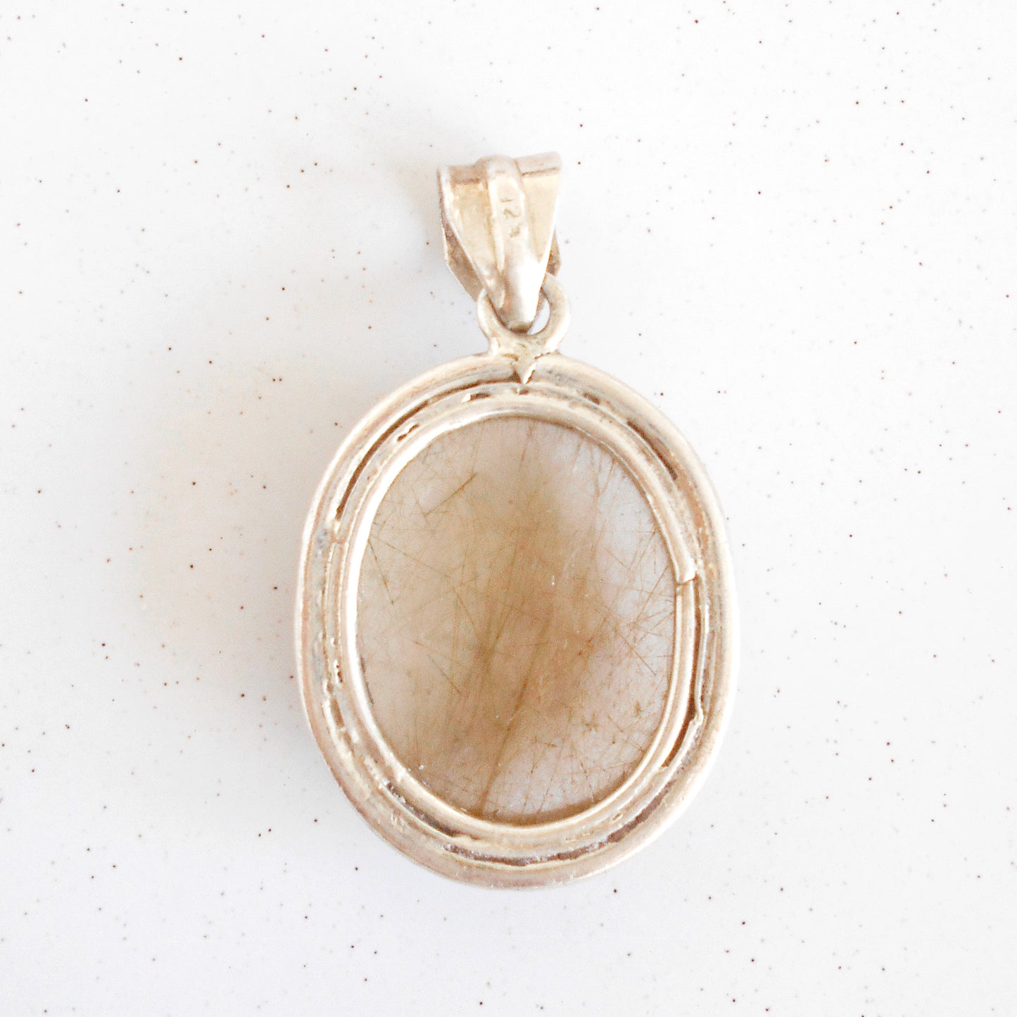 Angel Hair Rutilated Quartz Pendant | 925 Sterling Silver