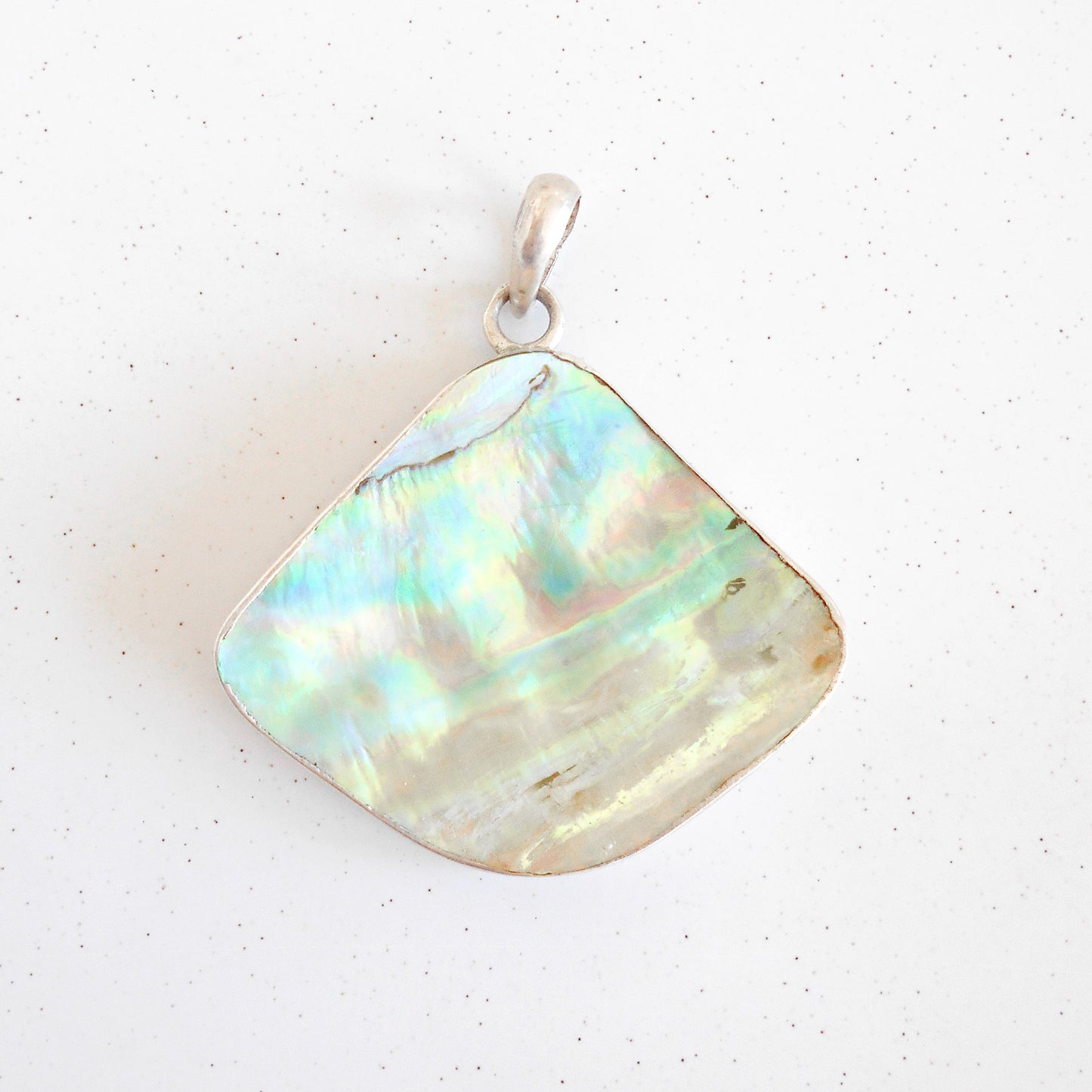 Ocean Abalone Shell Pendant | 925 Sterling Silver