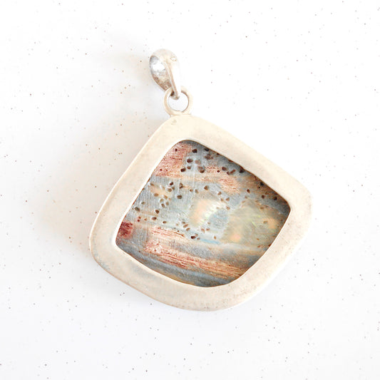 Ocean Abalone Shell Pendant | 925 Sterling Silver